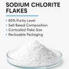Sodium Chlorite Flakes, 80% Tech Grade -1000g 1 Kg Clorito