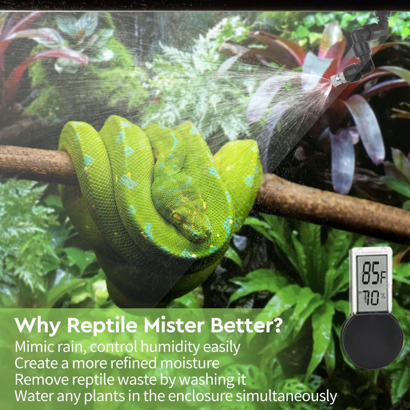 moistenland Reptile Humidifier, Misting System for Terrariums, Automatic with Adjustable