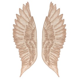 Ieron Spitzenapplikationen mit Engelsflügeln, Stickerei, Spitzenaufnäher, Tüllapplikationen zum Selbermachen, Basteln, Kleidung, Hochzeit, Braut, Ballkleid, Nähwerkzeug, Zubehör, Gold