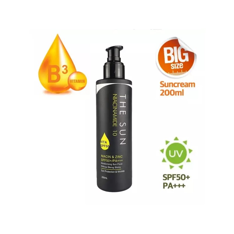 First Pick 끈적이지않는 션크림 백탁 끈적임 없는 선크림 200ml 나이아신아마이드