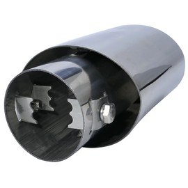 AERZETIX - C53737 - End piece silencer/exhaust trim/tailpipes/exhaust - diameter 30-42 mm - length 146 mm - chrome trim - coating chrome-plated