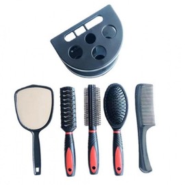 Hair Roller Brush and Comb Stand Set for Volume Dry 10ea