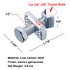heneng 20 Pack Strut Channel Seismic Rod Stiffeners,Fits 3/8" -
