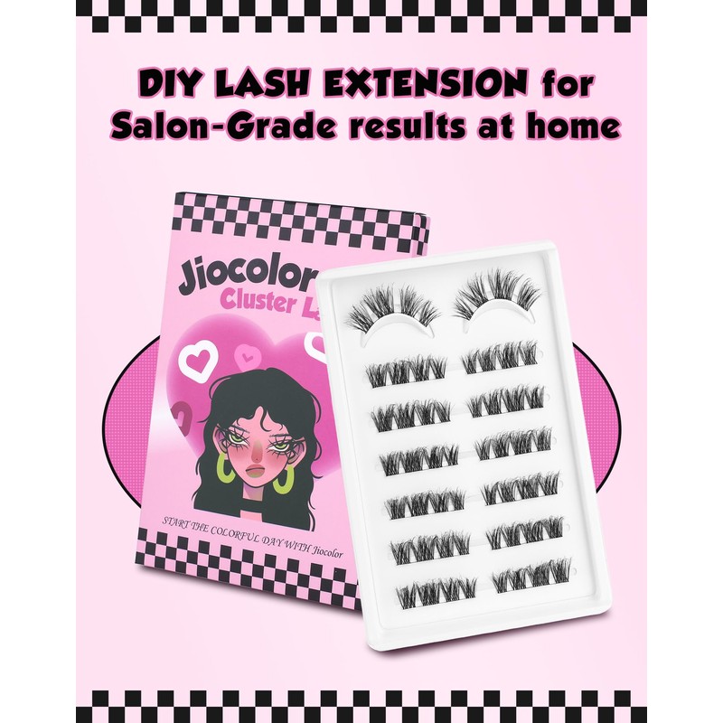 Cluster Eyelashes, Natural Look Eyelash Clusters, Wispy D Curl Eyelash