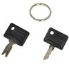 XYZIL Ignition Key Set 107151-001 107151-002 Compatible with Crown Forklift