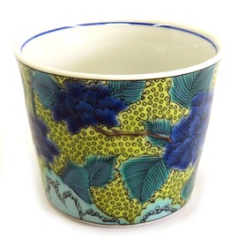 Sobachoko Stylish Kutani Ware Soba Boar Mouth, Peony Figure, Pottery, Japanese Tableware, Made in Japan
