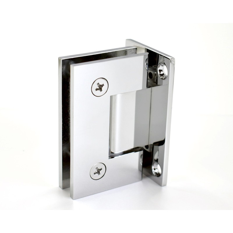 MONT HARD Chrome Shower Hinge - Square Full Back Plate,
