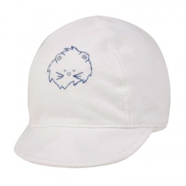 Unisex Infant Indoor/Outdoor Lightweight Baby Soft 100% Cotton Cap - White (6-9 Months)