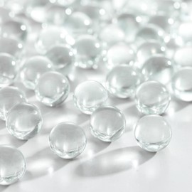 Galashield Clear Marbles for Vases | Glass Marbles Bulk Vase Fillers | Glass Beads for Vases, Round Marble 1lb, (Approx. 80 pcs)