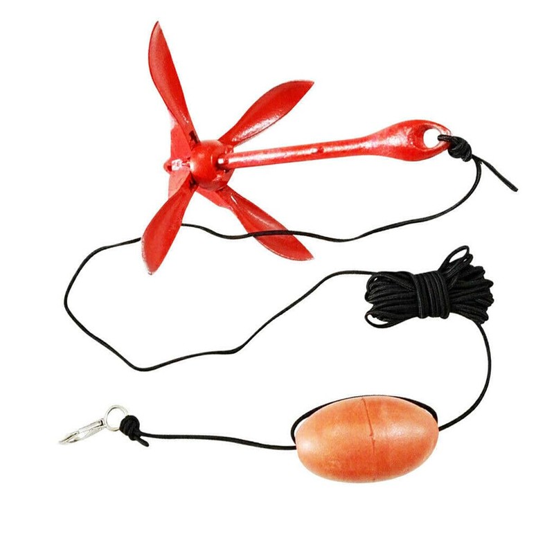 CLSSLVVBN Kayak Anchor Set Including Grappling Hook and Durable Nylon