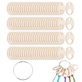 100 Pcs Wood Thread Drops,Floss Drops Cross Stitch,Embroidery Floss Organizer Rings,Floss Drop Bobbins,Embroidery Floss Cards,2x1.5 Inch Floss Bobbins for Cross Cotton Craft DIY Sewing Storage