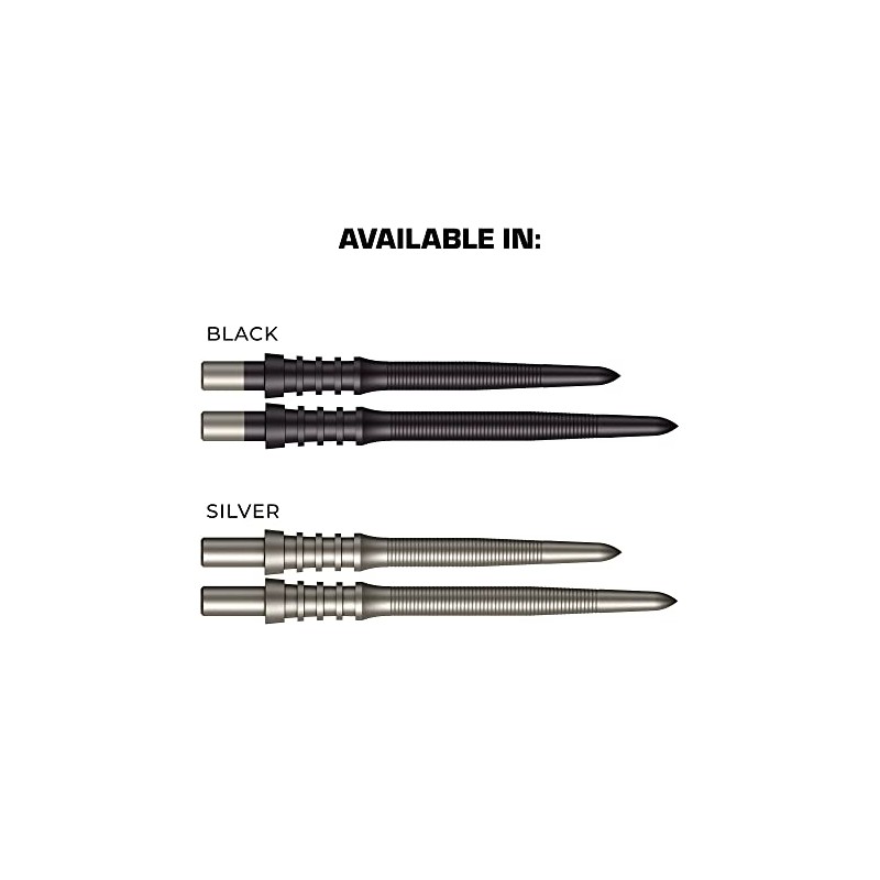 MISSION DARTS Mission Darts Sniper Points - Micro Grip- Black