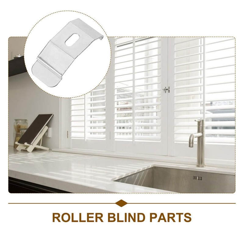 HOMSFOU Blinds Ceiling Mount Bracket 6pcs Blind Mounting Brackets Replacement