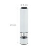 Relaxdays Salt and Pepper Mill, Set of 2, Stainless Steel,