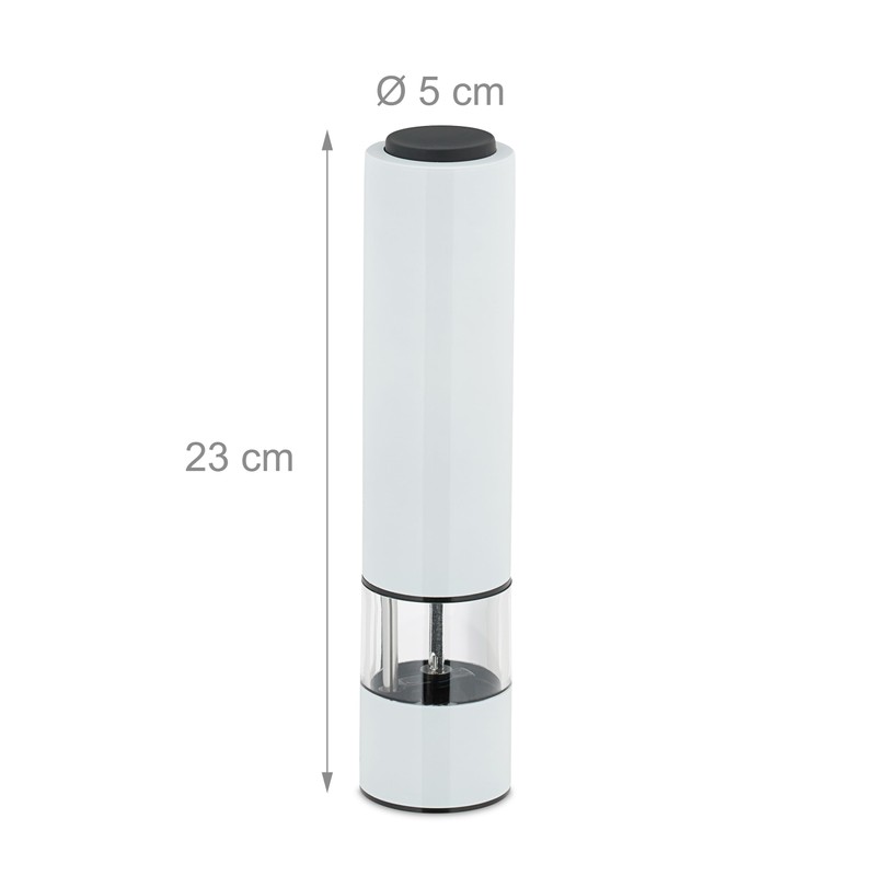 Relaxdays Salt and Pepper Mill, Set of 2, Stainless Steel,