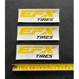 Unbranded 3 EFX TIRES decals stickers offroad overland racing utv camping rv adventure atv