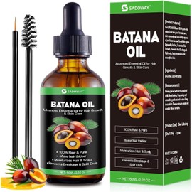 Aceite de Batana：60ML Aceite De Batana Para El Cabello-100% Puro y Natural para el Crecimiento del Cabello Rosemary for Hair Growth Reduce Hair Loss & Detox Your Scalp