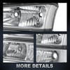 MOSTPLUS Headlight Assembly Compatible with 2003-2006 Chevy Silverado/Avalanche 1500/2500 Front
