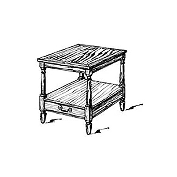 Woodworking Project Paper Plan to Build American End Table