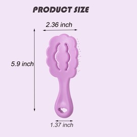 Small Dog Grooming Brush,Cloud Shape Puppy Brush Detangling Dog Hair Brushes for Wet or Dry - Perfect for Shih Tzus, Yorkies, Maltipoos - Ideal Puppy Hair Brushes for Maltese and Small Breeds (Purple)