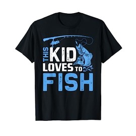 This Kid Loves To Fish Funny Fishing Fisherman Gift T-Shirt