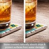 Thirstystone South Carolina 4 Pack Tumbled Tile Stone Coasters with