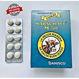 Marshall Cuajo Marschall Coagulante 10 pastillas original de calidad para hacer queso