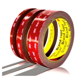 Heavy Duty Double Sided Tape, Mounting Foam Tape, Heavy Duty Waterproof Multipurpose VHB 5952 for Automotive, Arts and Crafts, Office, Home & Office Décor [8mm (0.3") x 6.0m (19.7ft)]