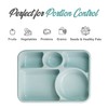 carrotez Portion Control Plate, 5 Compartment Divided Plate with Lid,