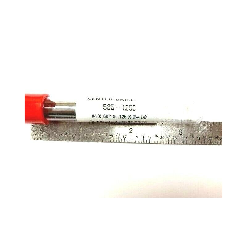 HTC SOLID CARBIDE CENTER DRILL #4 - 60 Degree USA