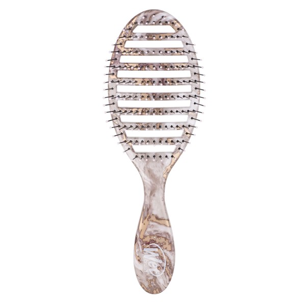 Wet Brush Speed Dry Hair Brush - Metallic Marble, Bronze - Vented Design and Ultra Soft HeatFlex Bristles Are Blow Dry Safe with Ergonomic Handle Manages Tangle and Uncontrollable Hair - Pain-Free
