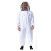 Professional Bee Suit Comfortable Breathable White Double Side Large Pocket