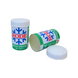 Rode XC Cross Country Ski Hardwax (Kick Wax/Grip Wax), Green Special P20 (10C/-30C), 45g