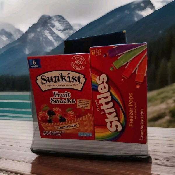 Skittles sunkist fruit Snacks And Skittles Freezer Pops Artificially Flavored