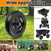13" Flat Free Wheels Replacement for GOR Garden Cart Tires,