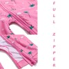 BONVERANO Baby Girl One-Piece Swimsuits Full Front Zip Sunsuit UPF50+