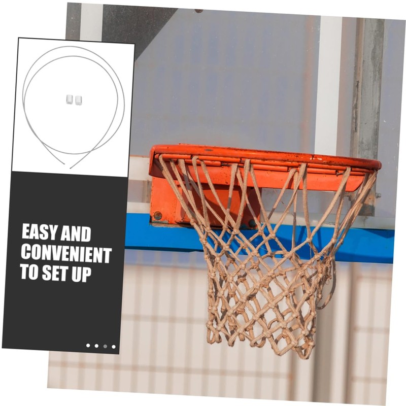 OHPHCALL 2pcs Basketball Hoop Nets Threading String Thickened Basketball Rim