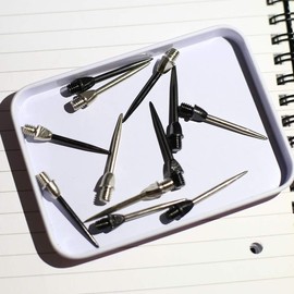 Tobeit 12 Pieces Metal Steel Dart Tips 4 Sets Interchangeable Tips 2ba Dart Accessory Set for Steel Darts