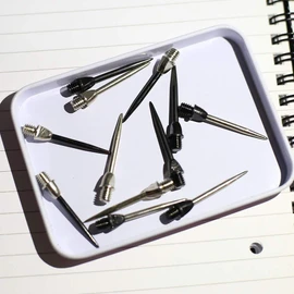 Tobeit 12 Pieces Metal Steel Dart Tips 4 Sets Interchangeable Tips 2ba Dart Accessory Set for Steel Darts