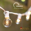 Afirst Outdoor String Lights 50FT with 53 Globe Bulbs Patio
