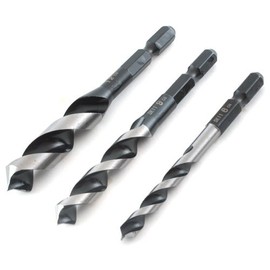 Star-M Anti-Burr F-Type Short Drill Bit, Hexagonal Shaft for Carpentry