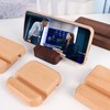 LUCENTIS Natural Black Walnut Wood Phone Stand, Single Slot, 2