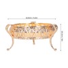 Fruit Tray Metal Round Place Snacks Small Jewelry Multifunctional Home