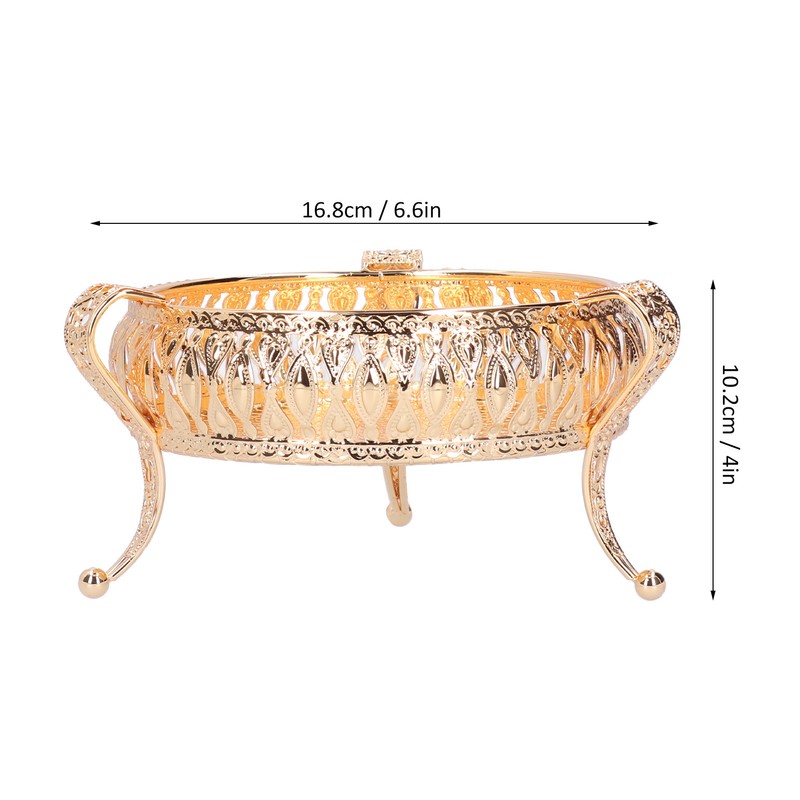 Fruit Tray Metal Round Place Snacks Small Jewelry Multifunctional Home