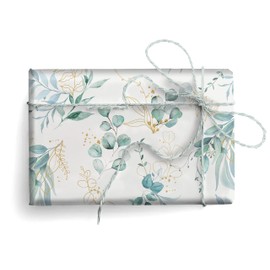 arkamii Premium Wrapping Paper Set of 4 Sheets Size 34 x 25 inch for wedding Communion eucalyptus Mother's Day (18-9253)