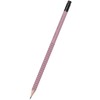Faber-Castell 2001 Graphite Pencil Grip with Eraser in Box 12-Pieces,