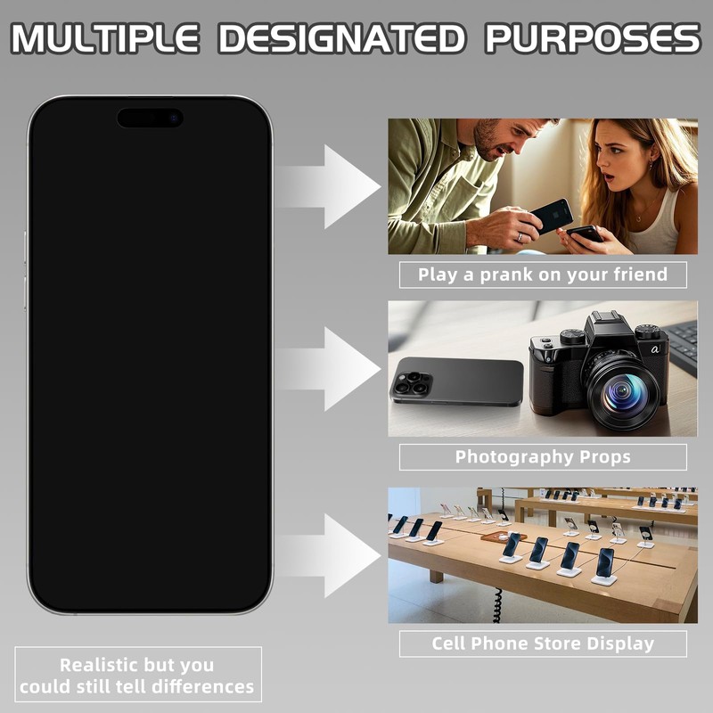 Fake Phone Dummy PropPhone, BlackScreen Decoy PhonePear PhoneNon-Working Phone17 Pro