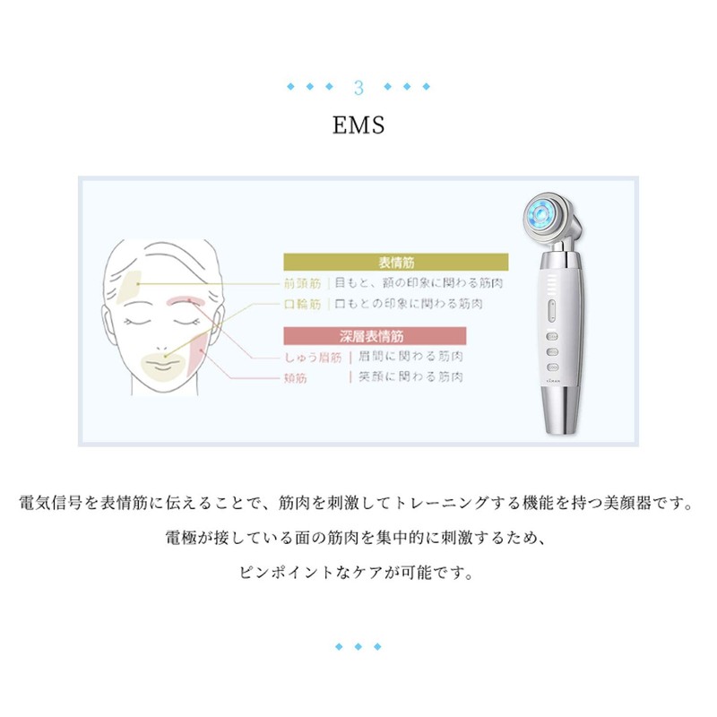 Yerman HRF40S RF Facial Beautifying Device, Brightlift, White