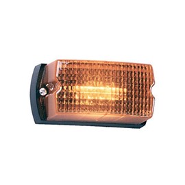 Federal Signal Low Profile Warning Light, Strobe, Amber (LP1-120A)