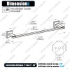 32 Inch Towel Bar Bath Towel Holders Bathroom Towel Rack